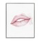 Stupell Industries Pink Lips Watercolor Framed Giclee, design by Christine Simpson Art